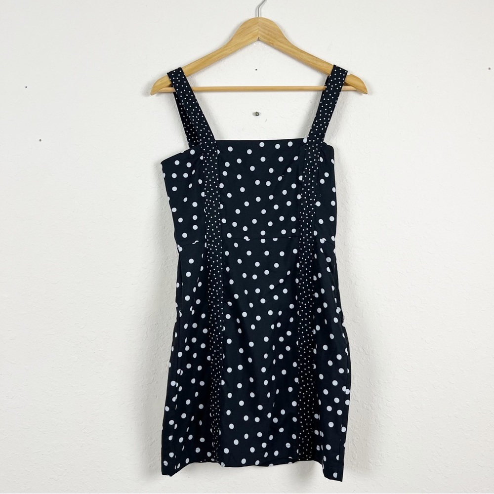 Solid & Striped Black Polka Dot Mini Dress Size Xs - image 3